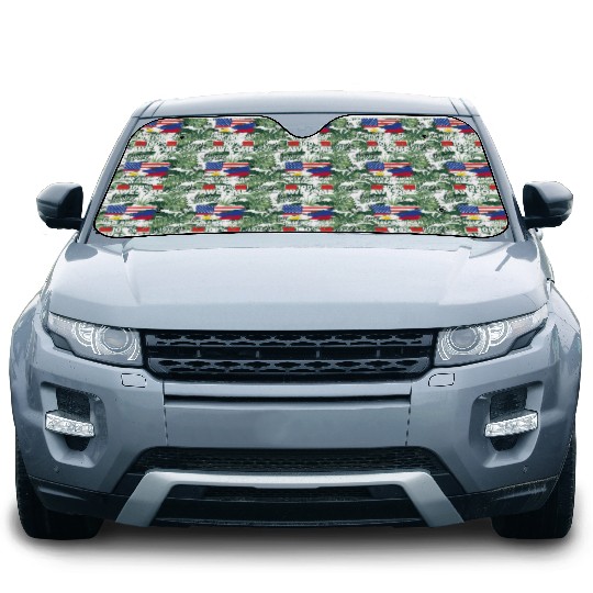 Flag Half American Half Filipino Roots 100 Awesome Car Sun Shades