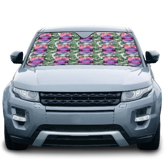 Aesthetic Vaporwave Volcano Japan Sight Mount Fuji Car Sun Shades