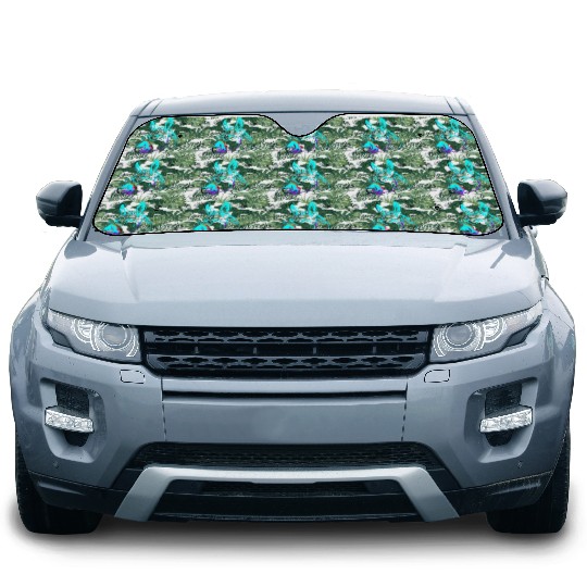 Donkey Stamp Neon Retro Colorful Car Sun Shades