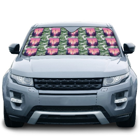 Aesthetic Vaporwave Skytree Tokyo Japanese Sight Car Sun Shades