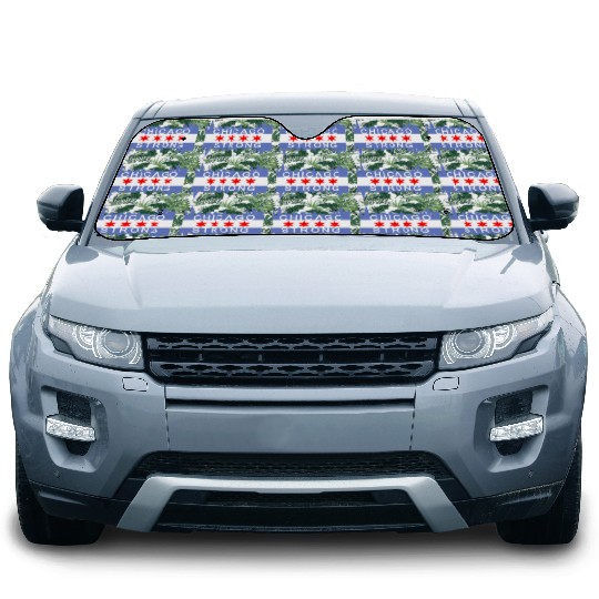 Chicago Strong Chitown City yline Flag Car Sun Shades