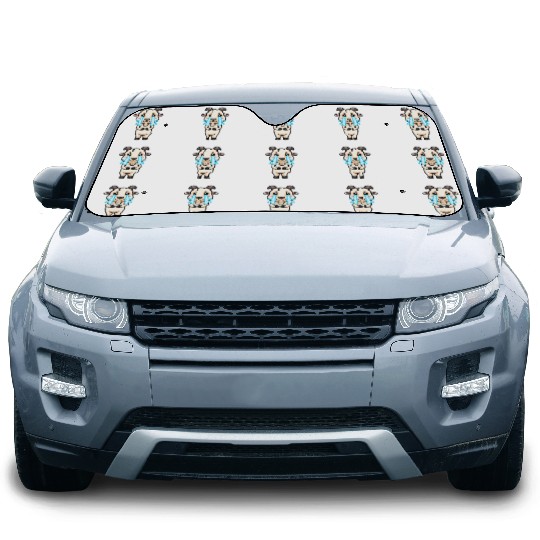 Goat Sad Crying Emoticon Car Sun Shades