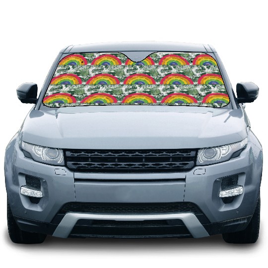 Is It Gay Here LGBTQ Trans Gay Pride Proud Ally Car Sun Shades