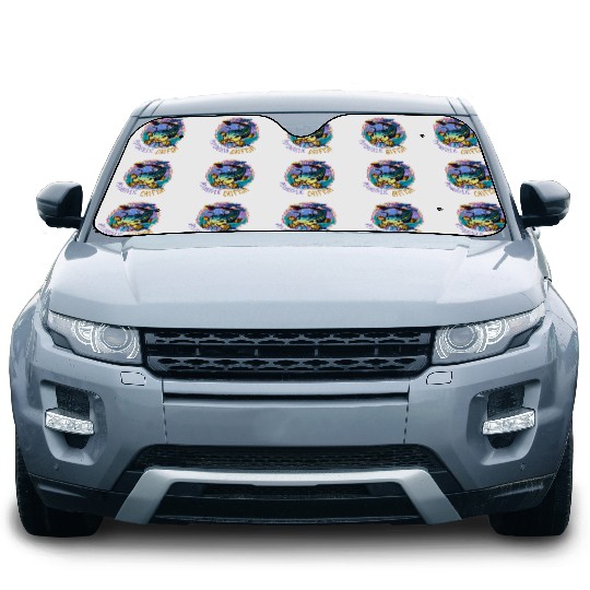 Psychedelic Catfish Artwork Car Sun Shades