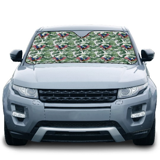 100 Year Old Patriotic Eagle Usa Flag 1922 Car Sun Shades