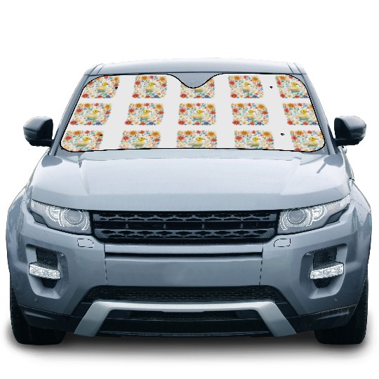 Joyful Duck Pond Car Sun Shades