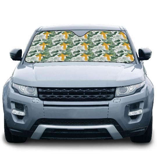 Cross is My Cause Support Christian Catholic Jesus Car Sun Shades