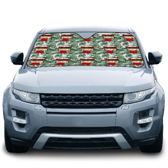 Independence Day Assistant Fireworks Director USA Car Sun Shades