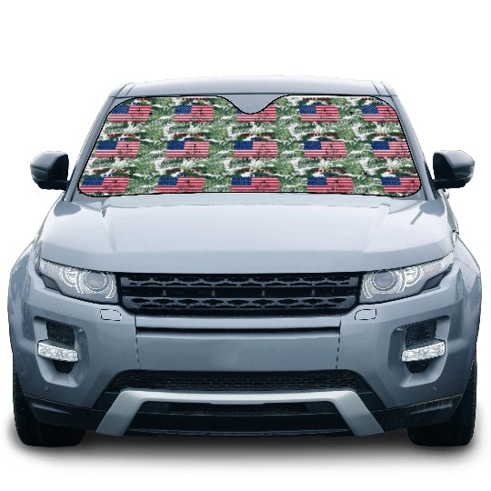 Independence Day Buddha Meditation Car Sun Shades