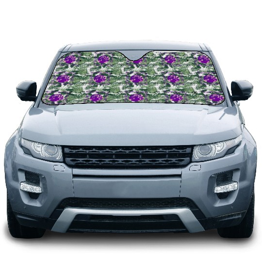 Cherry Blossom Car Sun Shades, Aesthetic Vaporwave Sakura