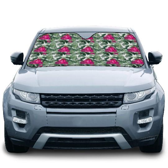 In October We Wear Pink Cancer Awareness Car Sun Shades