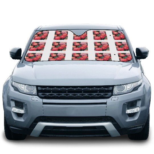 Serenity Blooms: Timeless Lotus Pattern Car Sun Shades
