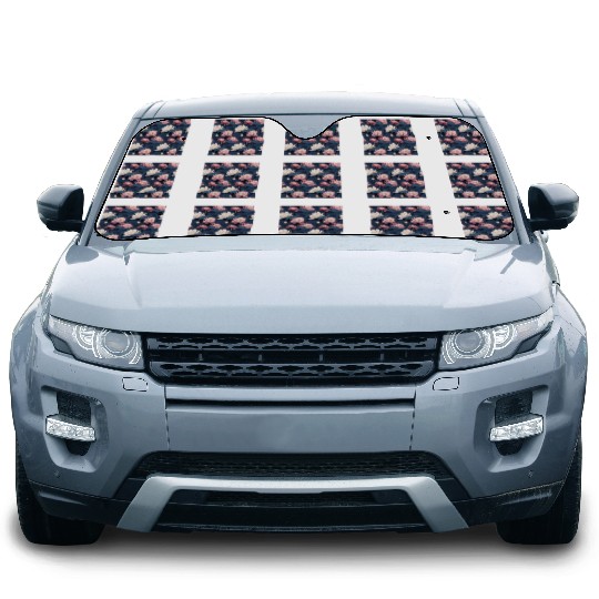 Serenity Blooms: Timeless Lotus Pattern Car Sun Shades