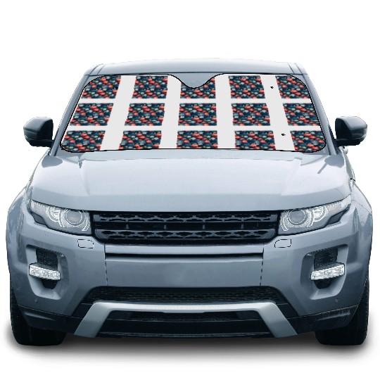 Serenity Blooms: Timeless Lotus Pattern Car Sun Shades