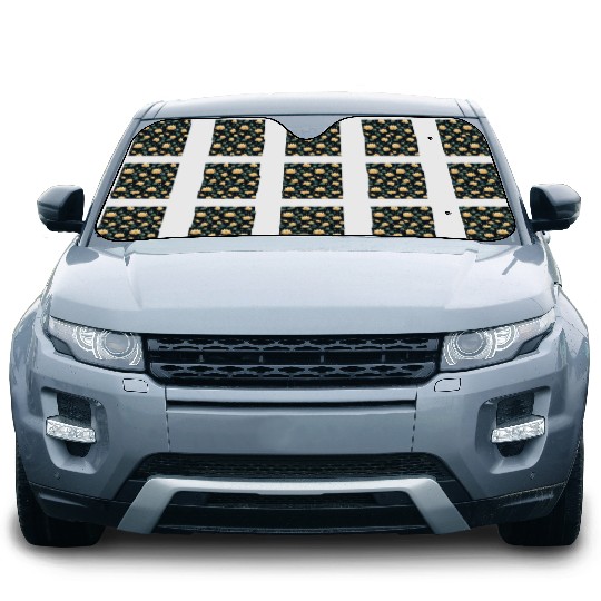 Serenity Blooms: Timeless Lotus Pattern Car Sun Shades