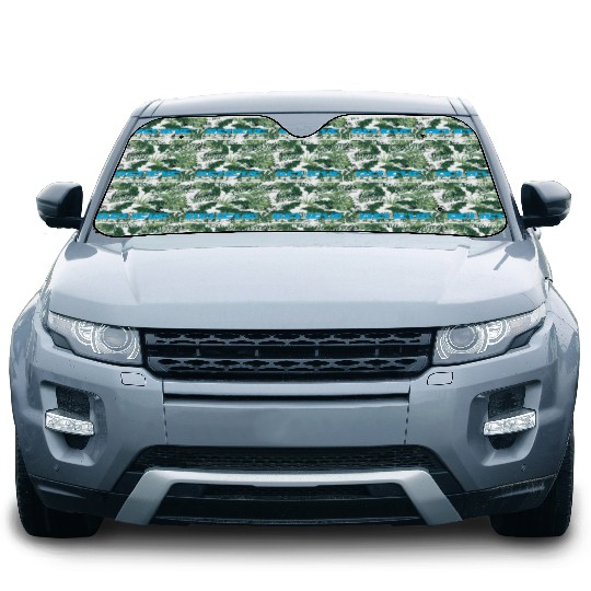 Believe In Yourself Typography Car Sun Shades Design