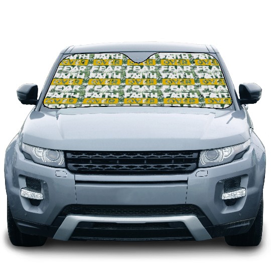 Faith Over Fear Love Jesus Christian Christmas Car Sun Shades