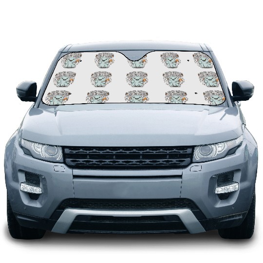 Cute Kawaii Ghost Design – Witch better Have Candy Car Sun Shades