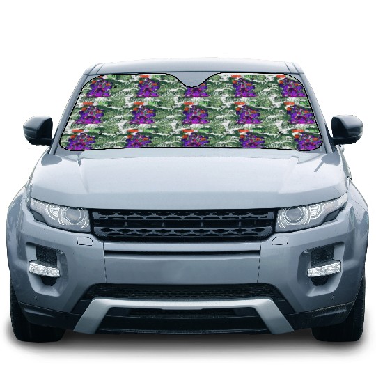 Throw or Treat Zombie Baseball Halloween costume Car Sun Shades