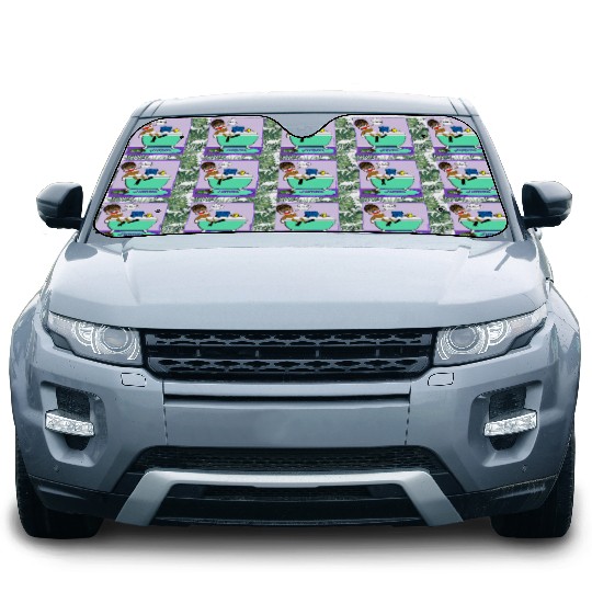 Jumau the Sock Monkey Car Sun Shades