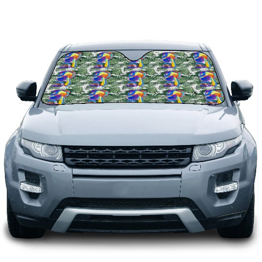 Psychedelic Mushroom Car Sun Shades