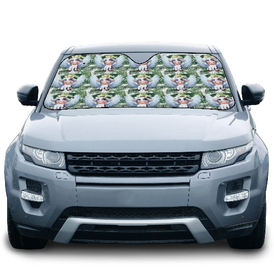 cow angel wings farm halo Car Sun Shades