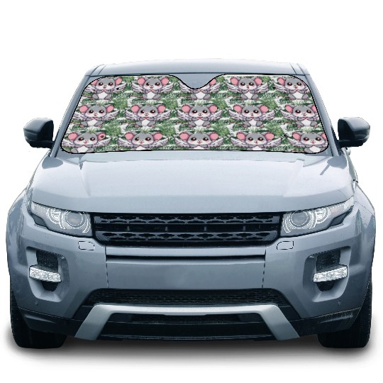 Mouse Angel Wings Car Sun Shades