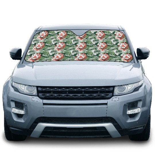 Japan Anime Kitsune Maske Kumiho Fox Samurai Car Sun Shades
