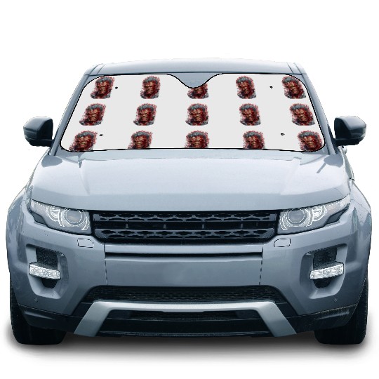Anime red angry zombie Car Sun Shades