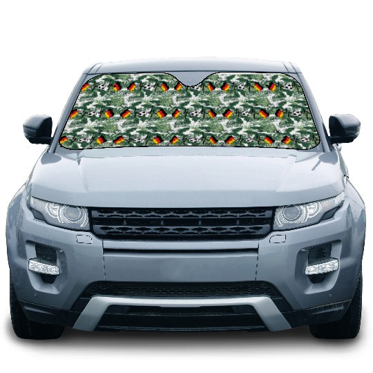 Flag germany football heartbeat Car Sun Shades