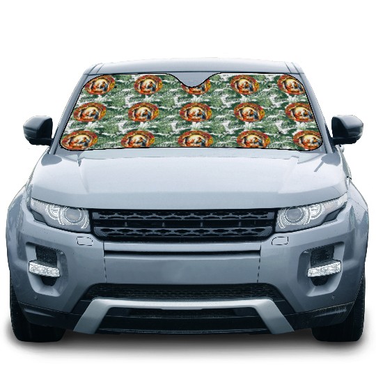 Nativity scene with Mary Joseph Baby Jesus Car Sun Shades