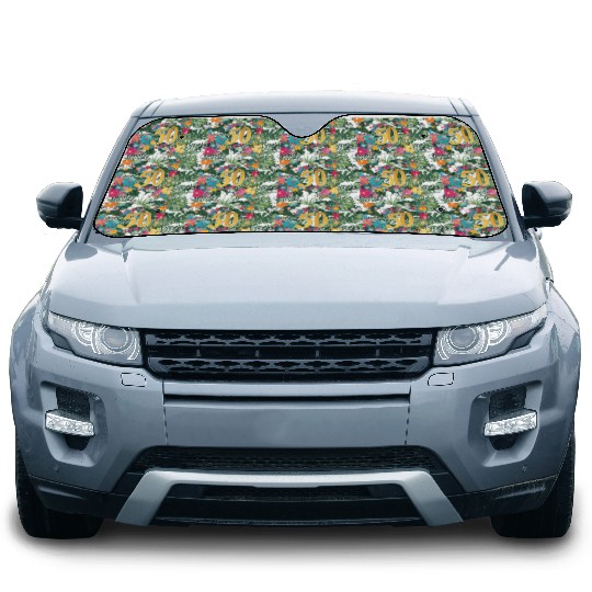 The Radiant Golden Anniversary Car Sun Shades