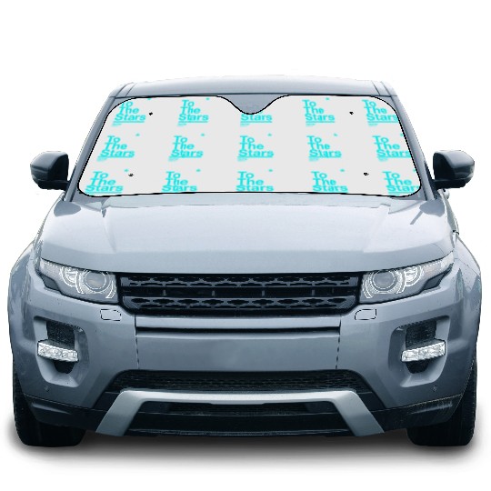 To The Stars Light Blue Car Sun Shades