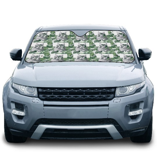 More Treats persian 1- Cute realistic cat drawing Car Sun Shades
