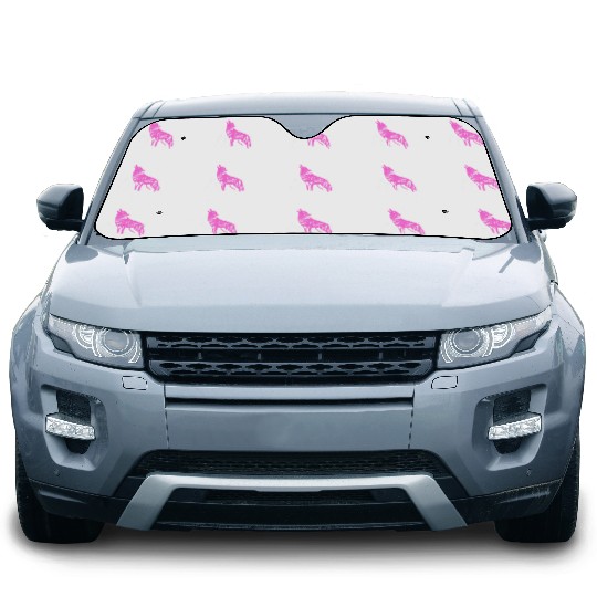 Mountain Wolf Furry Owner Gift Car Sun Shades