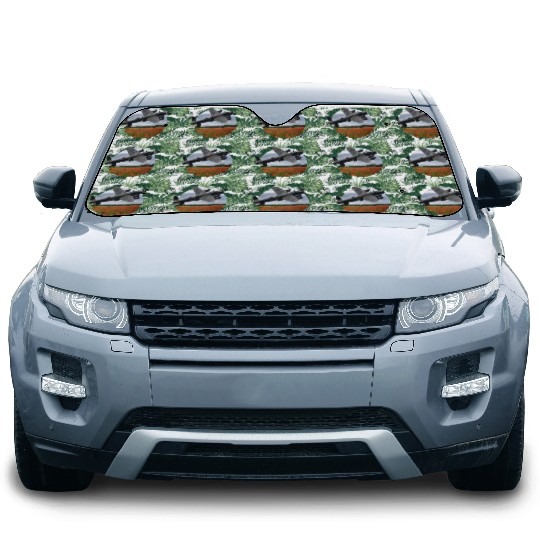 Avro Lancaster Bomber Over A Poppy Car Sun Shades
