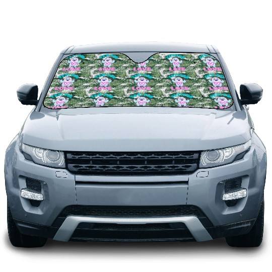 Yeti for Love Funny Valentines Day Car Sun Shades