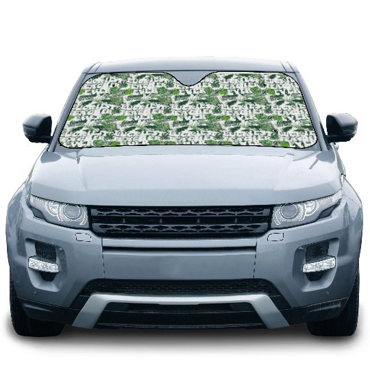 Luckiest Teacher Ever Disco Ball Shamrock Groovy Car Sun Shades