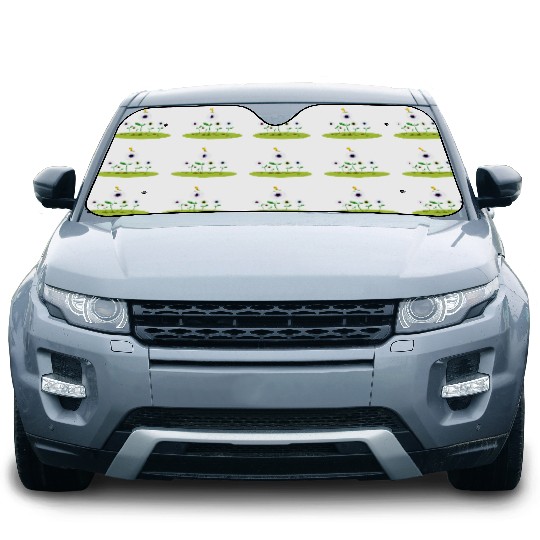 CIRCUS IN SPRING: EYES ON SPRING FLOWERS Car Sun Shades