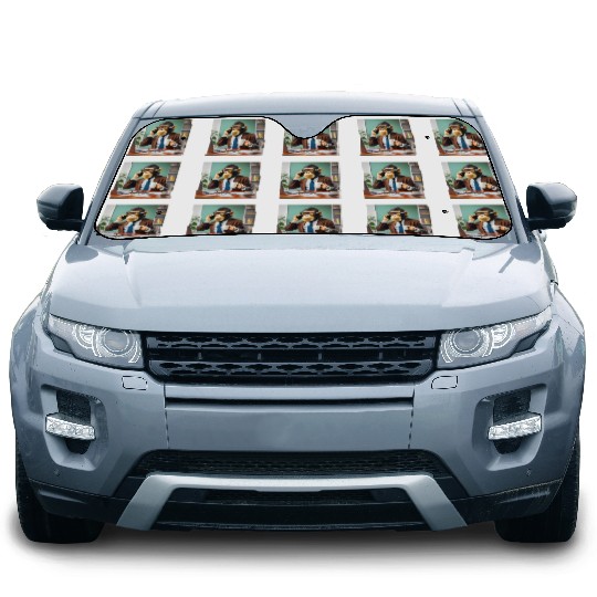 Monkey in business Car Sun Shades