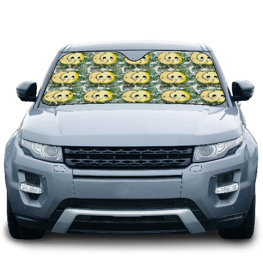 Live By The Sun Love By The Moon, Cartoon Sun Moon Car Sun Shades