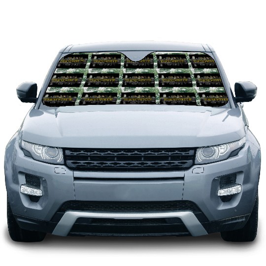 Nashville Tennessee Neon Glow Reflective Skyline Car Sun Shades