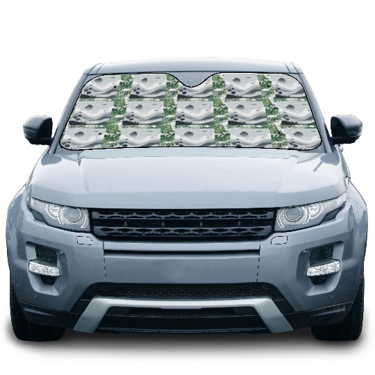 "Tranquil Monochrome Horizon" Car Sun Shades