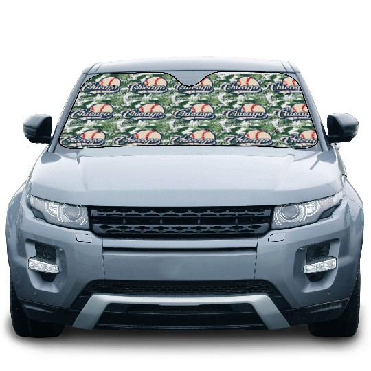 Baseball American Lover Chicago Baseball Car Sun Shades