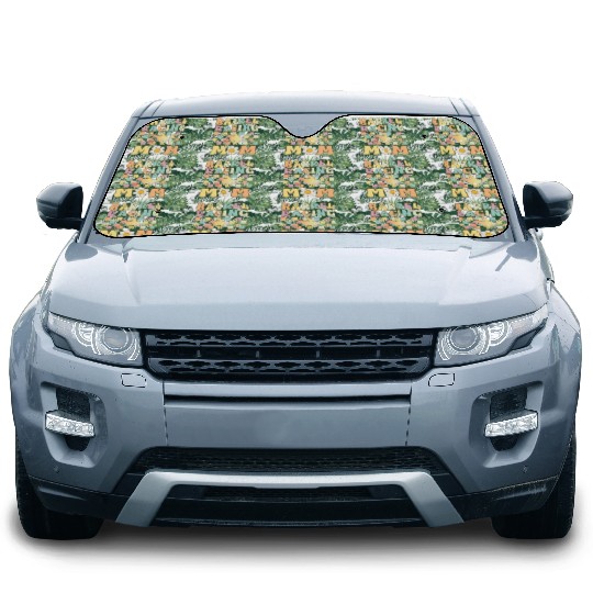 Barrel Racing Mom Groovy Female Barrel Racer Rodeo Car Sun Shades