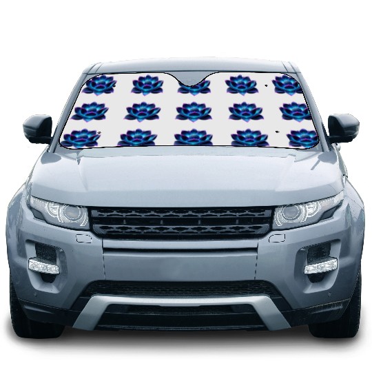 Neon Lotus Car Sun Shades