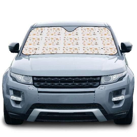 SPRING FLOWER PATTERN Car Sun Shades