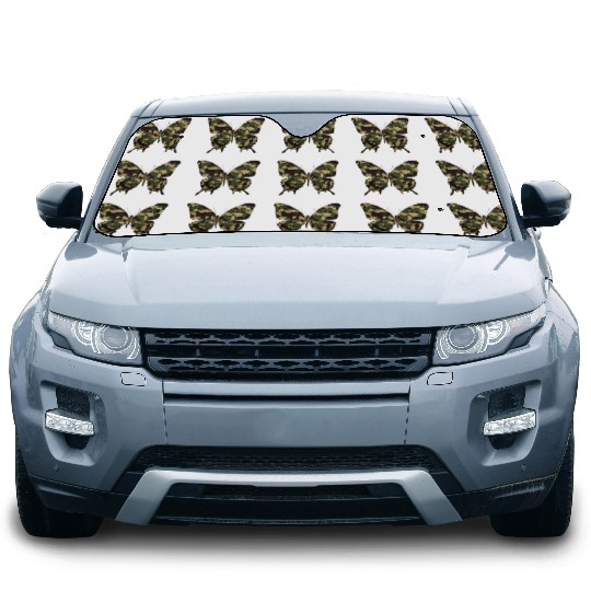 Natural Camouflage Butterfly Car Sun Shades