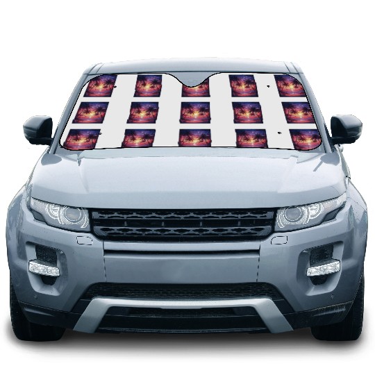 summer beach "Tropical Twilight Serenity" Car Sun Shades