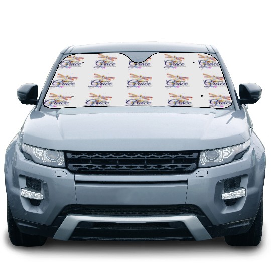 Amazing Grace Dragonfly splatter Car Sun Shades